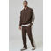 Urban Classics relaxed fit gestreepte piqué joggingbroek - bruin