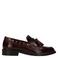 Manfield leren loafers met studs - bordeaux