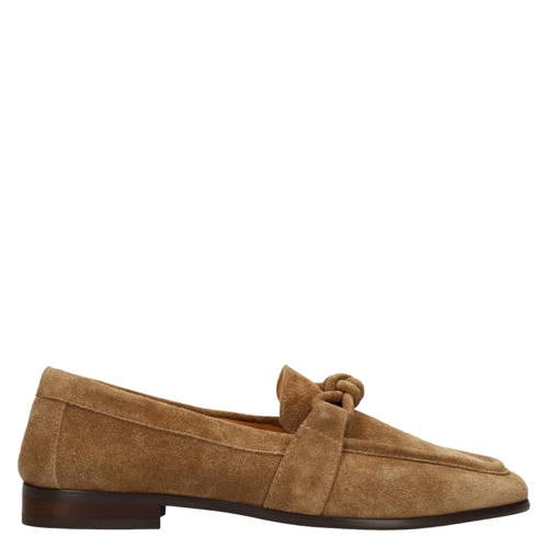 Manfield suède loafers cognac
