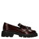 Manfield chunky lakleren loafers - bordeaux