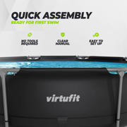 thumbnail: Virtufit  VirtuFit Rond Zwembad - Ø305 x 76 cm - Antraciet - Inclusief Filterpomp