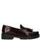Manfield leren loafers met profielzool - bordeaux