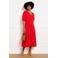 LOLALIZA midi jurk met split - rood