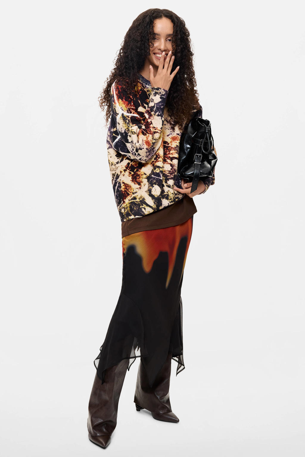 Desigual trui met print - meerkleurig