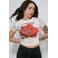 Desigual T-shirt met tekst - wit