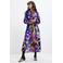 Desigual blousejurk met ceintuur en print - meerkleurig