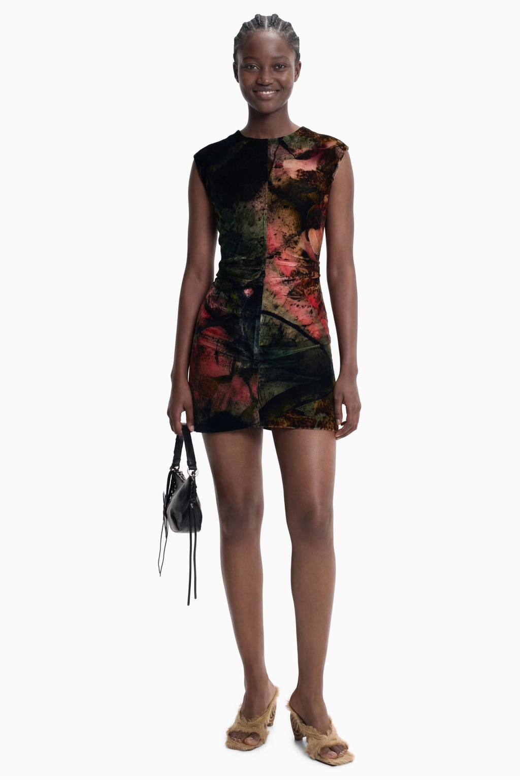 Desigual korte jurk met print - meerkleurig