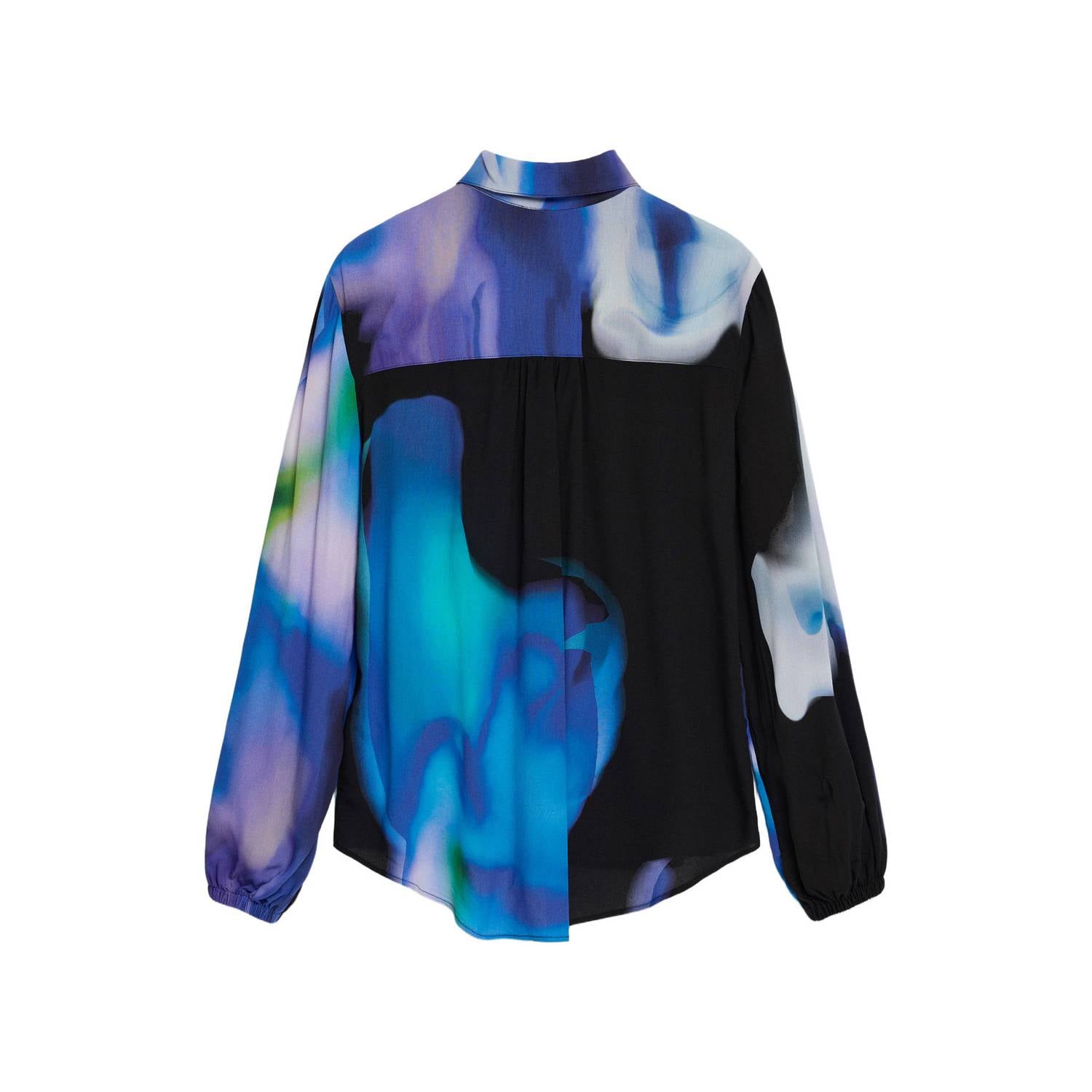 Desigual blouse blauw zwart lila