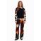 Desigual katoenen sweater - zwart/rood/geel