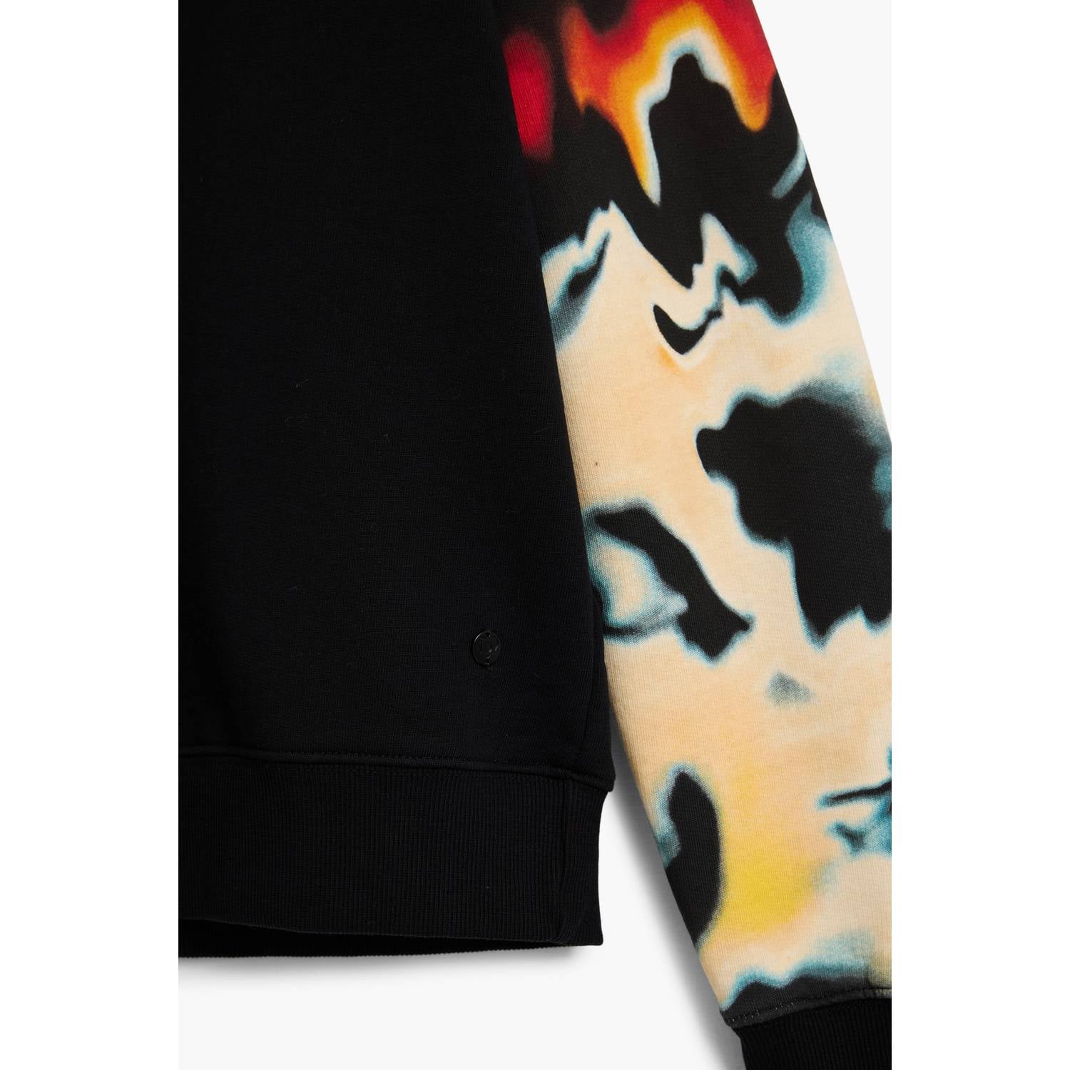 Desigual katoenen sweater zwart rood geel