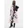 Desigual midi jurk met koeienprint - ecru