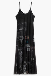 thumbnail: Desigual midi jurk met print - zwart