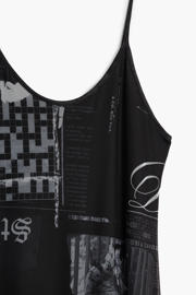 thumbnail: Desigual midi jurk met print - zwart