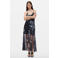 Desigual midi jurk met print - zwart