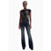 Desigual jacquard top met print - meerkleurig