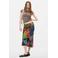 Desigual midi rok met print - meerkleurig
