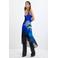 Desigual midi jurk met print - blauw