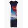 Desigual maxi jurk met print - meerkleurig