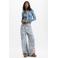 Desigual wide leg jeans met print - meerkleurig