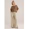 WE Fashion gebreide top - bruin