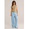 WE Fashion top met knoopdetail - zand