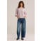 WE Fashion gestreepte blouse - oudroze