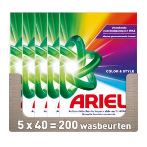 Snel oplosbaar waspoeder Kleur - 5 x 2kg - 5 x 40 wasbeurten - 200 wasbeurten