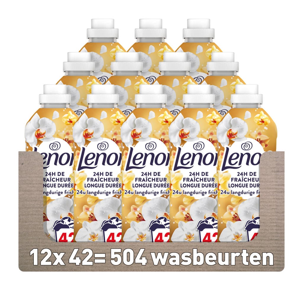 Lenor wasverzachter - Amber & Orchidee - 42 wasbeurten - 504 wasbeurten