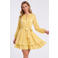 Freebird mini jurk - geel