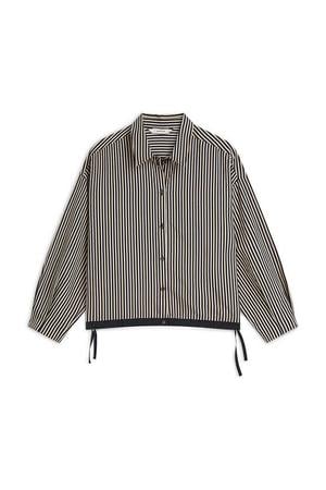 gestreepte blouse - donkerblauw