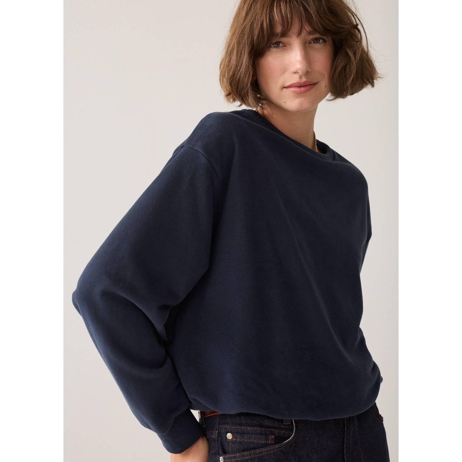 Summum katoenen pullover donkerblauw