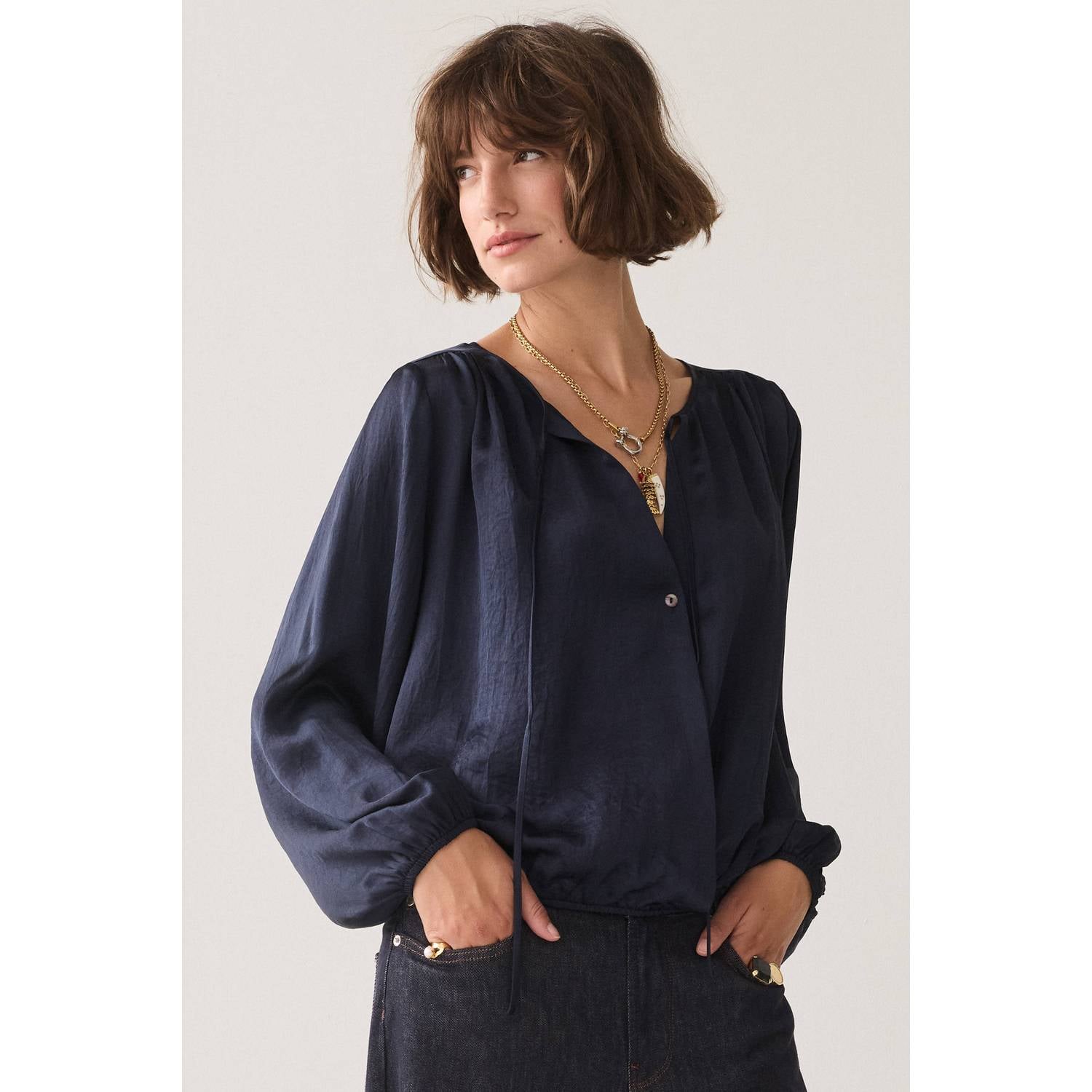 Summum top donkerblauw