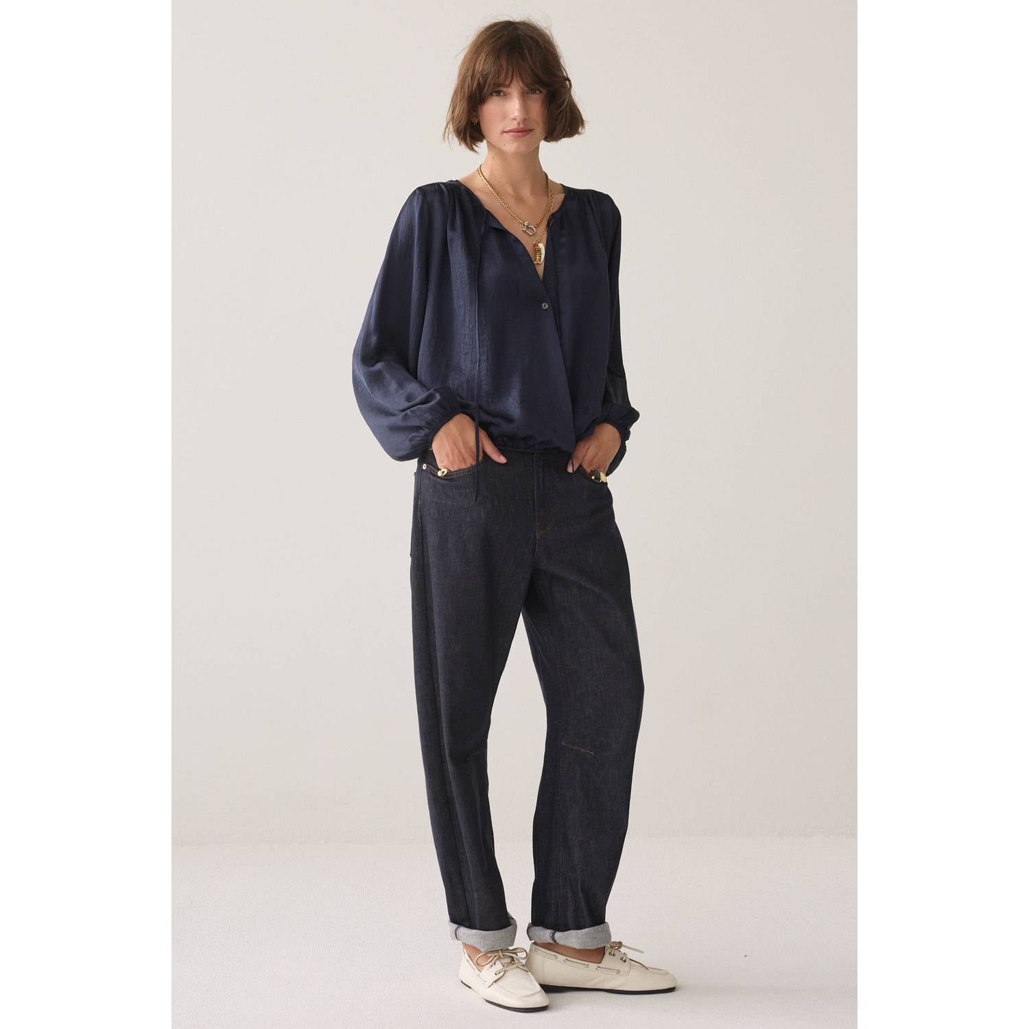 Summum top donkerblauw