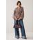 Summum gestreepte blouse - donkerrood