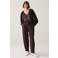 Summum high waist loose fit broek - bruin