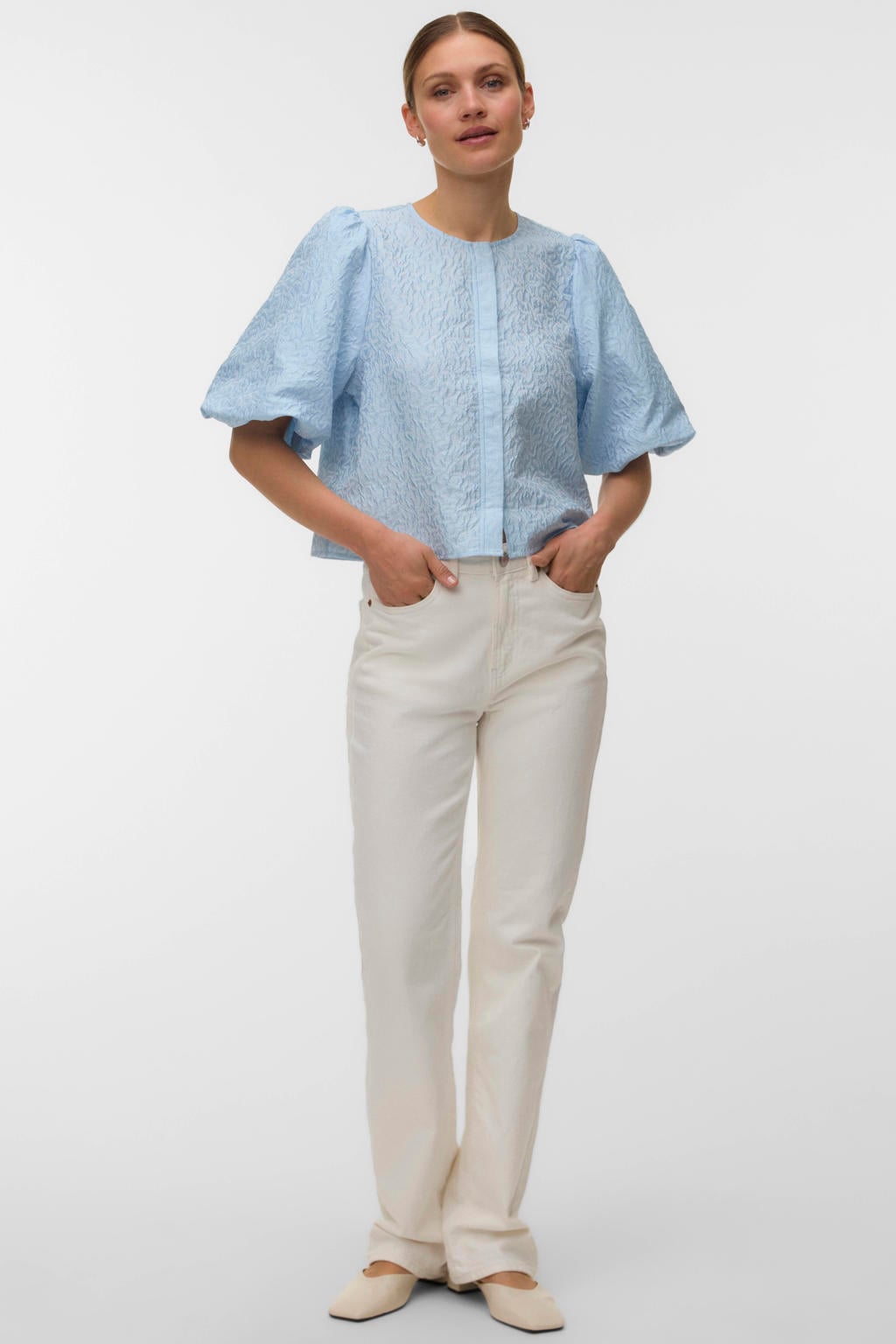 VERO MODA blousetop lichtblauw