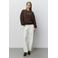 Sofie Schnoor sweater met tekst - donkerbruin