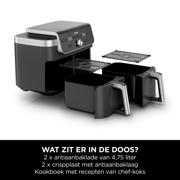 thumbnail: Ninja  DualZone XL 9,5 liter Airfryer met 2 lades - DZ901EU
