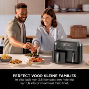 thumbnail: Ninja  DualZone 7,6 liter Airfryer met 2 lades - DZ801EU