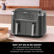 thumbnail: Ninja  DualZone 7,6 liter Airfryer met 2 lades - DZ801EU