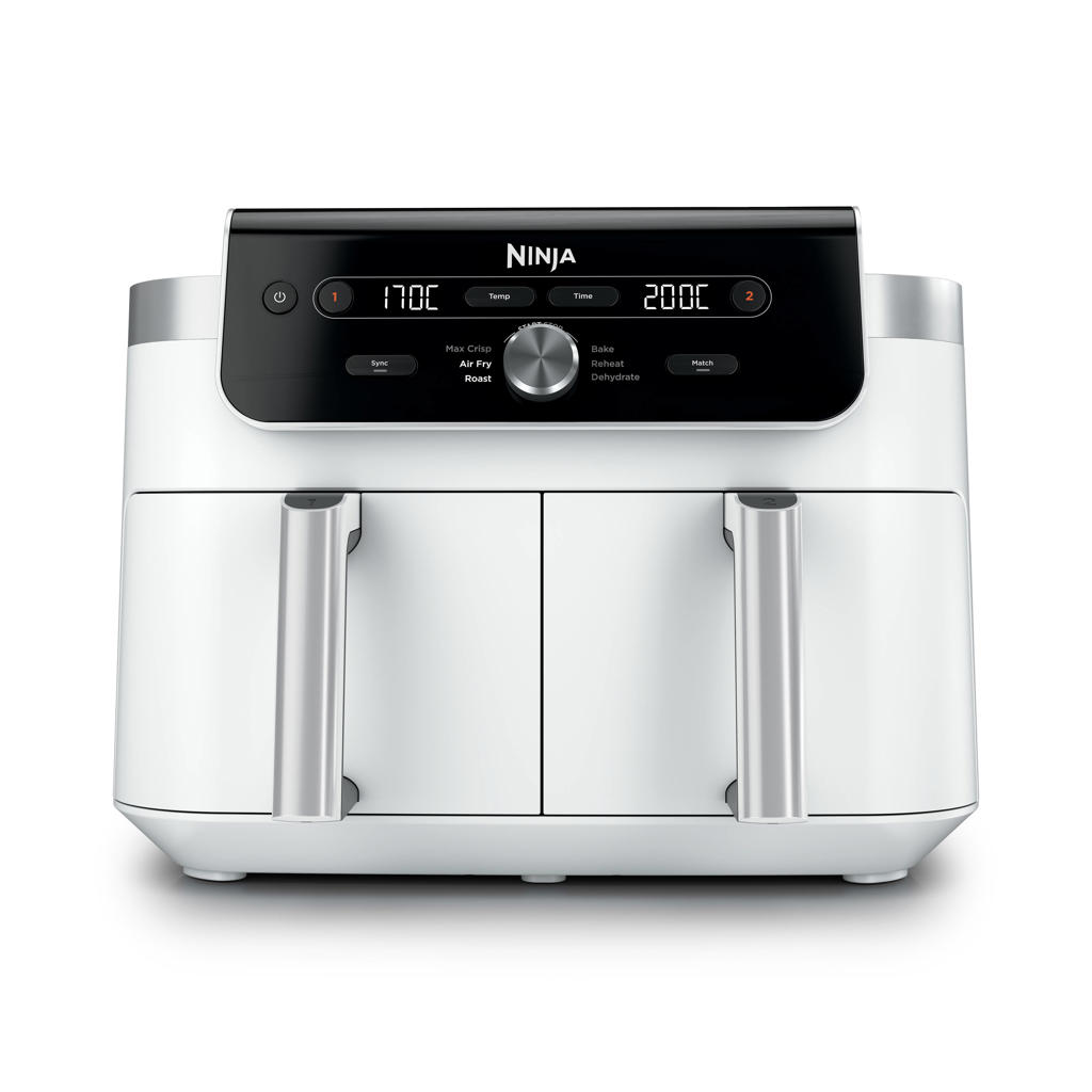 Ninja DualZone XL 9,5 liter Airfryer met 2 lades - Wit - DZ901EUWH