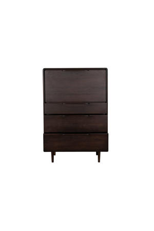  Elroy Ladekast Laag 120 cm Walnootkleur Bruin