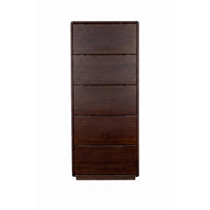 Elroy Ladekast Hoog 155 cm Walnootkleur Bruin