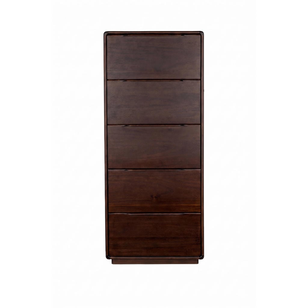 Dutchbone Elroy Ladekast Hoog 155 cm Walnootkleur Bruin