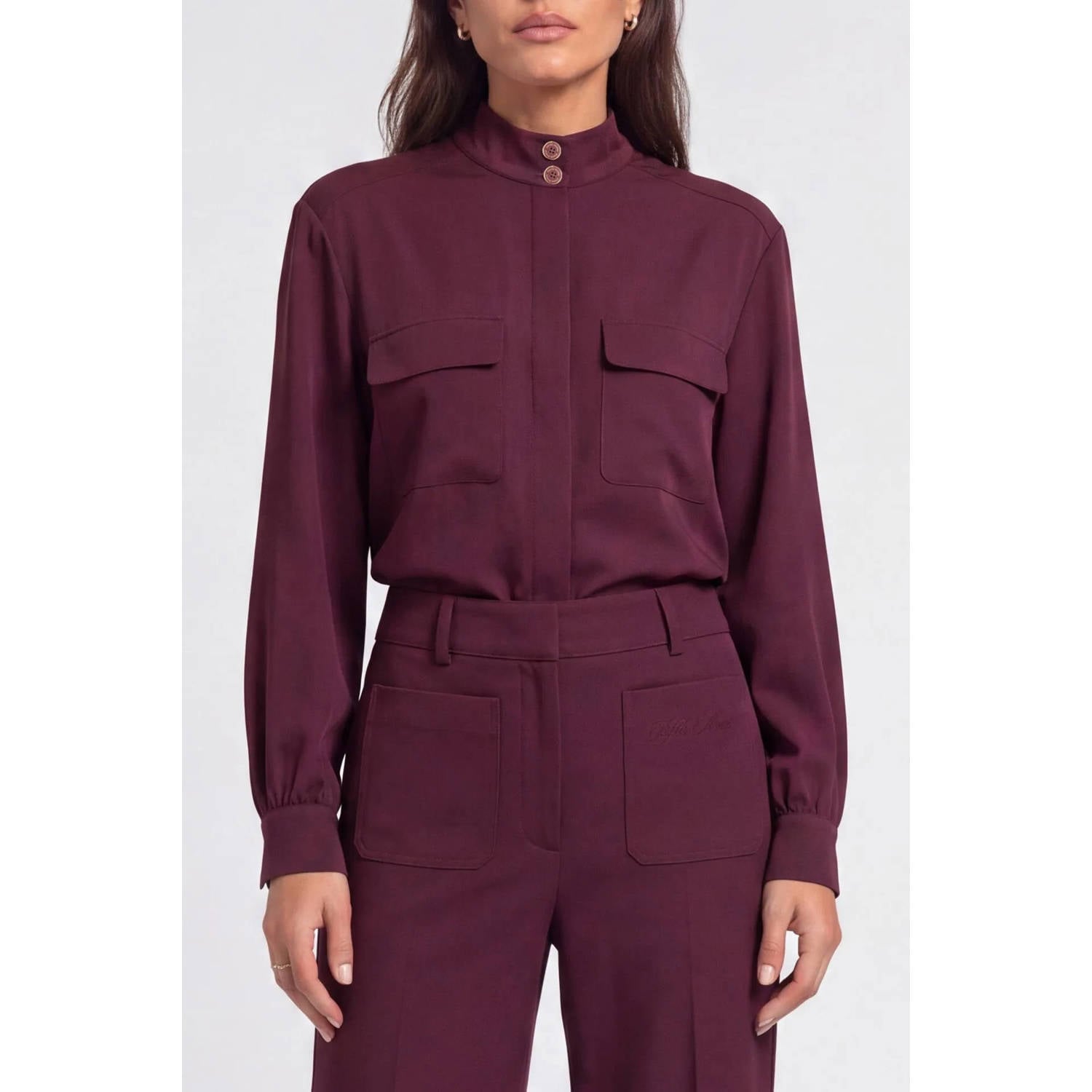 Fifth House blouse donkerrood