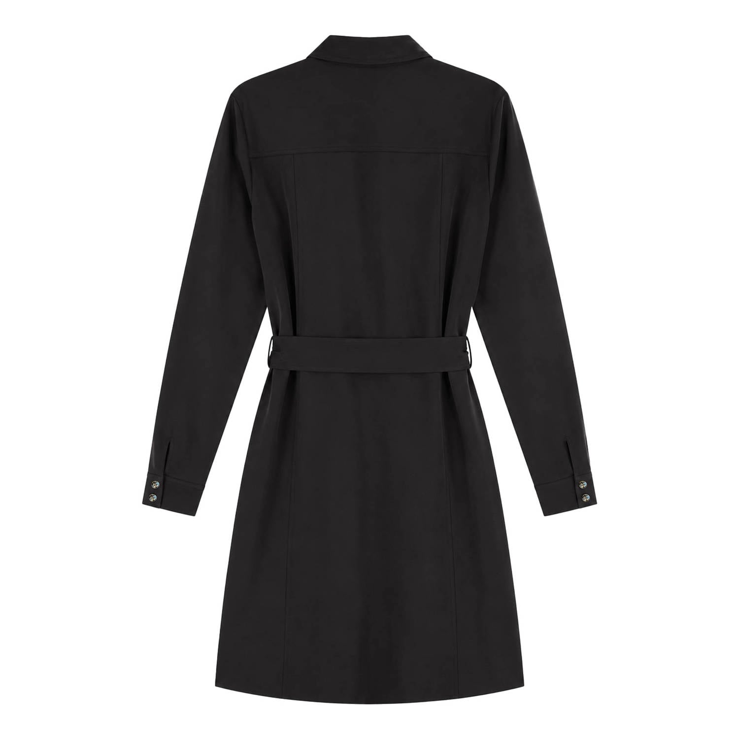 Fifth House korte blousejurk met ceintuur zwart