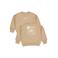 LEVV sweater met backprint - lichtbruin