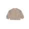 LEVV gebreid vest met ajourdetails - taupe