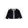 LEVV gebreid vest - zwart/wit