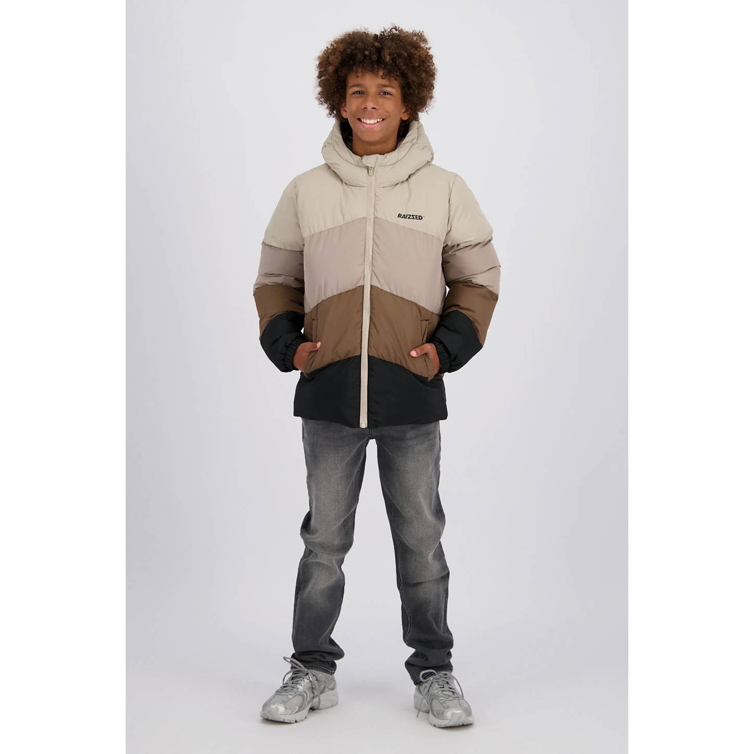 Raizzed pufferjas beige
